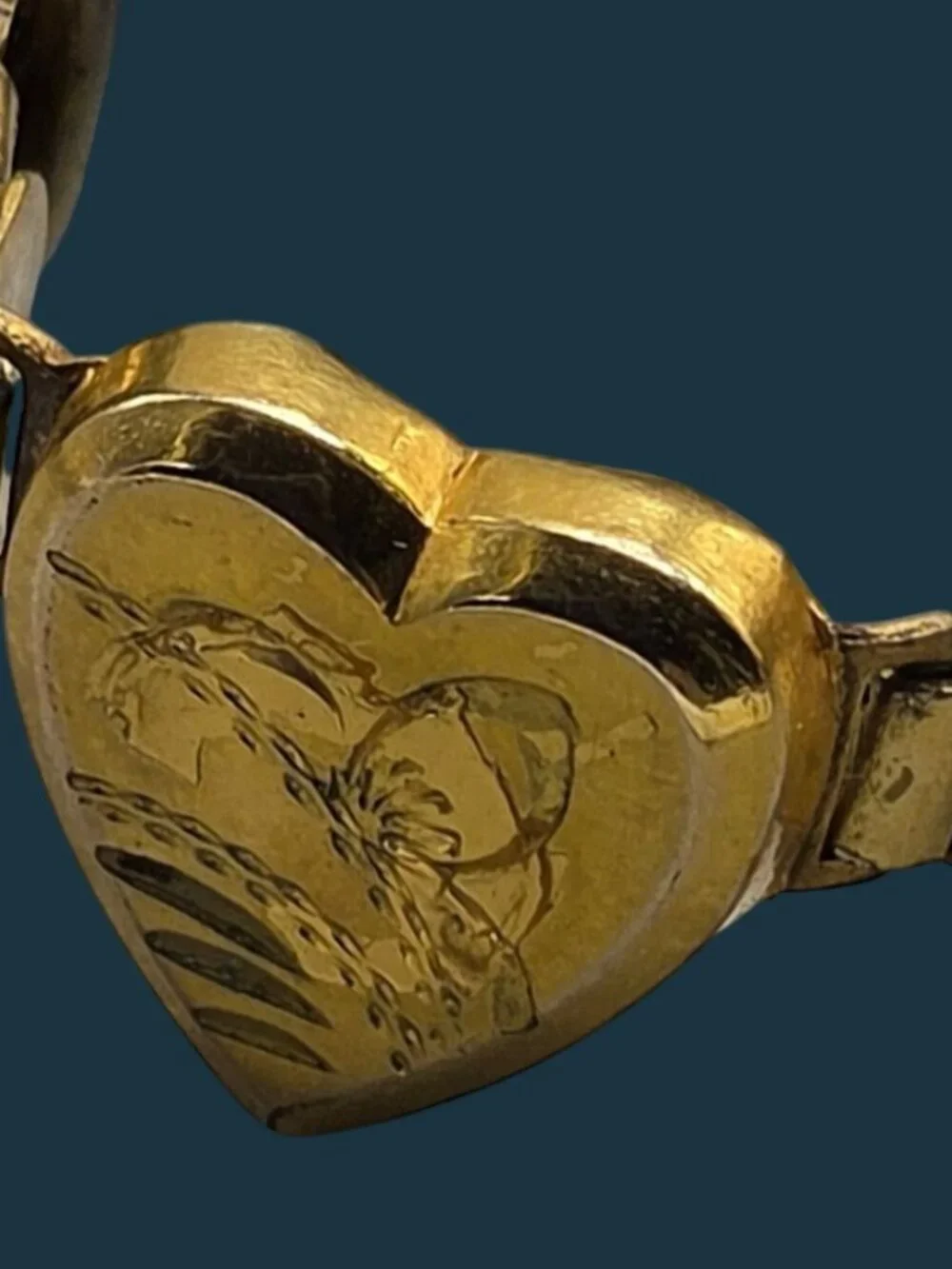 VTG Marvel Mfg Child-Sized Sweetheart Expansion Bracelet 4.5